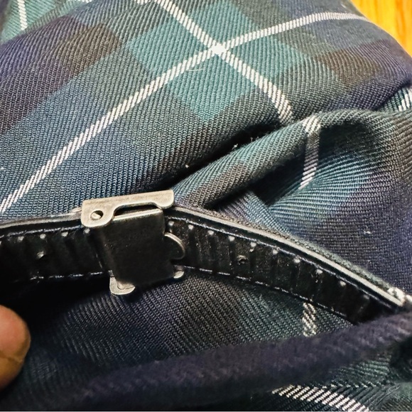 Source Unknown Blue and Green Pleated Mini Skater Skirt - Picture 6 of 6